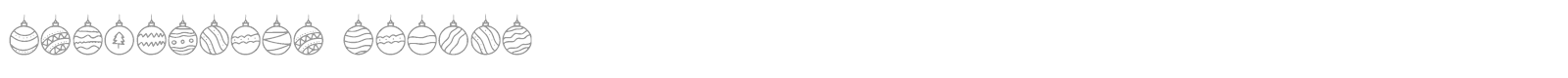Decorative Lights font preview
